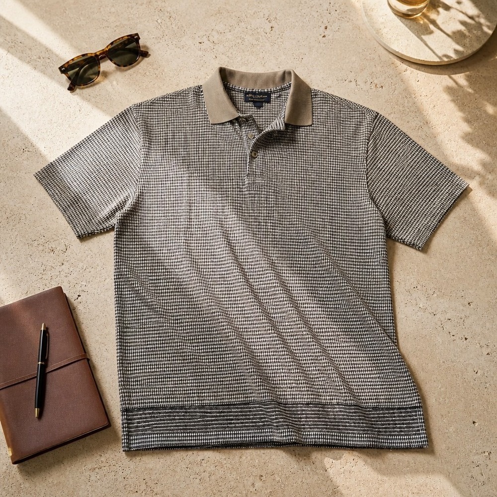 Vintage Byron Nelson Eleven Straight' collection Micro Houndstooth Pattern